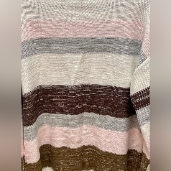 MISSLOOK Women’s Coastal Striped Pastel Balloon Sleeve Lightweight Sweater XXL - Picture 8 of 9